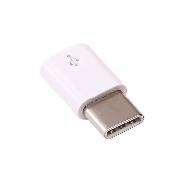Adaptador Micro USB a USB-C Blanco