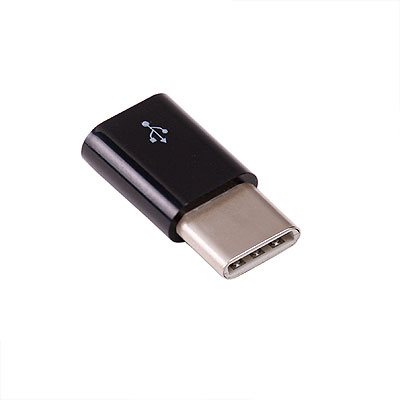Adaptador Micro USB a USB-C Negro